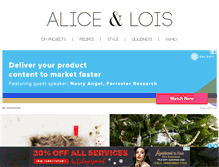 Tablet Screenshot of aliceandlois.com